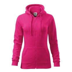 28411 - Sweatshirt Damen Trendy Zipper 411
