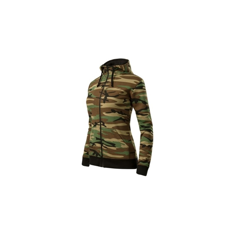 281220 - Sweatshirt Damen Camo Zipper C20