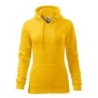 28411 - Sweatshirt Damen Trendy Zipper 411