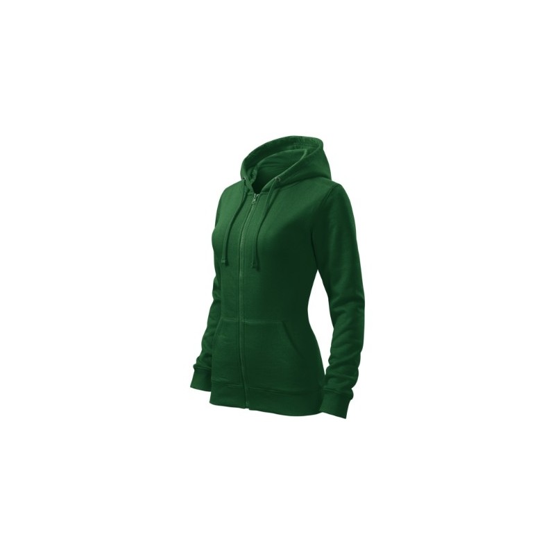 28411 - Sweatshirt Damen Trendy Zipper 411