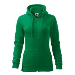 28411 - Sweatshirt Damen Trendy Zipper 411