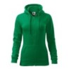 28411 - Sweatshirt Damen Trendy Zipper 411