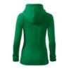 28411 - Sweatshirt Damen Trendy Zipper 411
