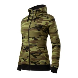 281220 - Sweatshirt Damen Camo Zipper C20