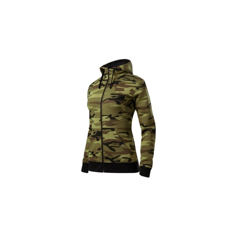 281220 - Sweatshirt Damen Camo Zipper C20