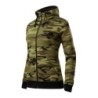 281220 - Sweatshirt Damen Camo Zipper C20
