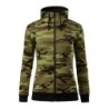 281220 - Sweatshirt Damen Camo Zipper C20