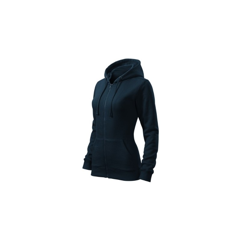 28411 - Sweatshirt Damen Trendy Zipper 411