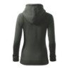 28411 - Sweatshirt Damen Trendy Zipper 411