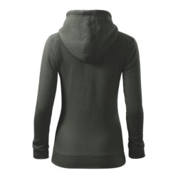 28411 - Sweatshirt Damen Trendy Zipper 411