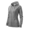 28411 - Sweatshirt Damen Trendy Zipper 411