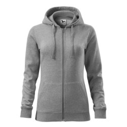 28411 - Sweatshirt Damen Trendy Zipper 411