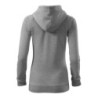 28411 - Sweatshirt Damen Trendy Zipper 411
