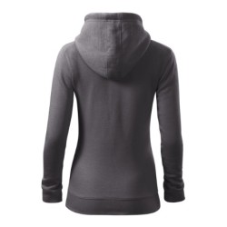 28411 - Sweatshirt Damen Trendy Zipper 411