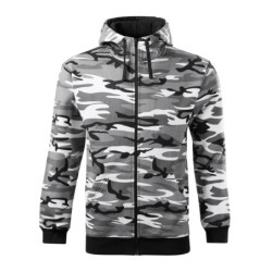 281219 - Sweatshirt Herren Camo Zipper C19