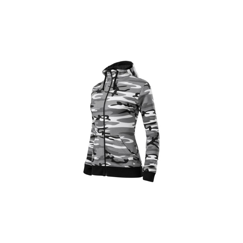 281220 - Sweatshirt Damen Camo Zipper C20