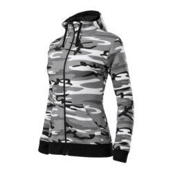 281220 - Sweatshirt Damen Camo Zipper C20