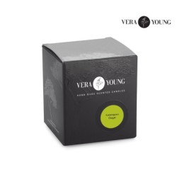 Sojawachskerze 170 g - Lemongrass & Ginger - VERA YOUNG - Transparent