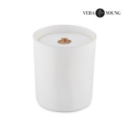 Sojawachskerze 220 g - Library - VERA YOUNG - Weiß