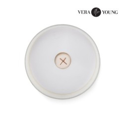 Sojawachskerze 220 g - Library - VERA YOUNG - Weiß