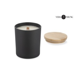 Sojawachskerze 220 g - Black Pomegranate - VERA YOUNG - Schwarz