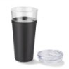 Glasbecher GLATT 428ml - Schwarz