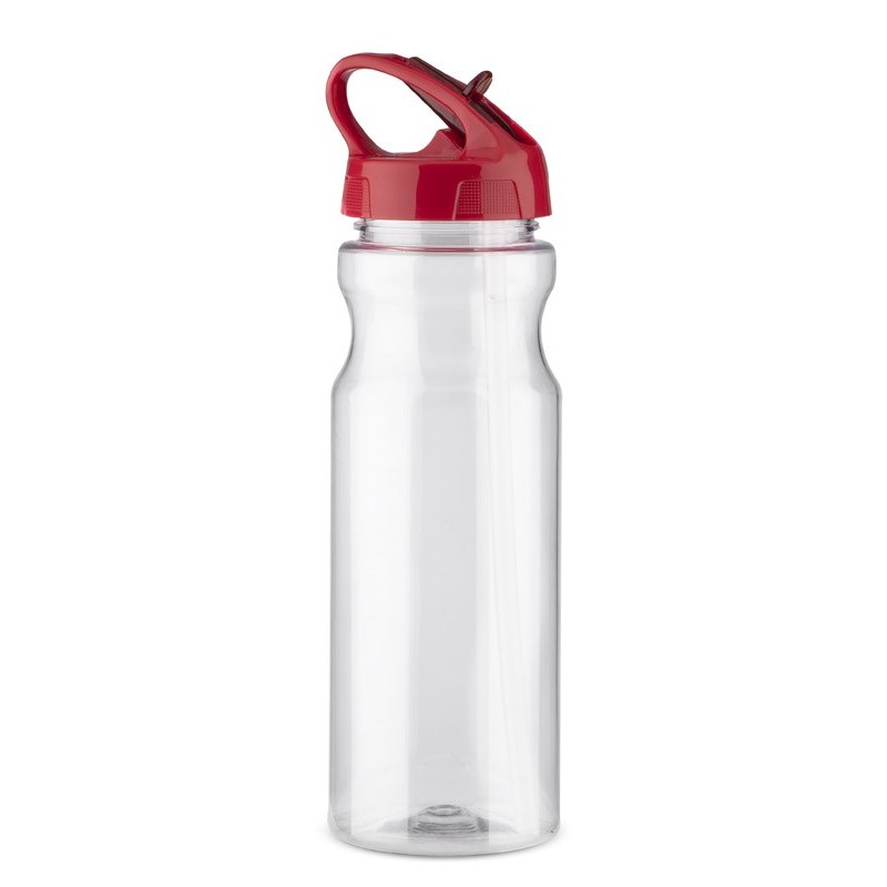 Trinkflasche mit Strohhalm TRANCE 700ml - Rot