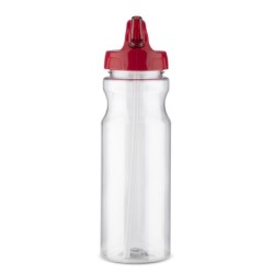 Trinkflasche mit Strohhalm TRANCE 700ml - Rot