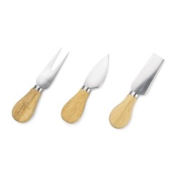 Käsebrett mit Messern BRIE - Braun