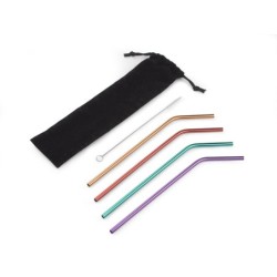 Strohhalm-Set PARTY - Schwarz