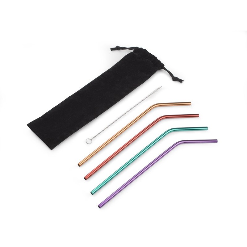 Strohhalm-Set PARTY - Schwarz