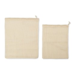 Mehrwegbeutel Set GREENS - Beige