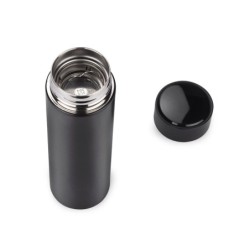 Thermoflasche 500ml mit Thermometer LEDIKT - Schwarz