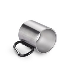 Becher mit Karabiner CAMPIC 200ml - Schwarz