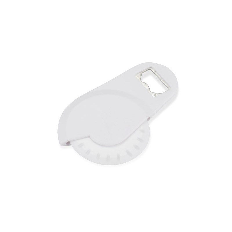 Pizzamesser mit Öffner PEPPERONI - Weiß