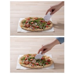 Pizzamesser mit Öffner PEPPERONI - Weiß