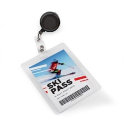 Skipasshalter PULL - Schwarz