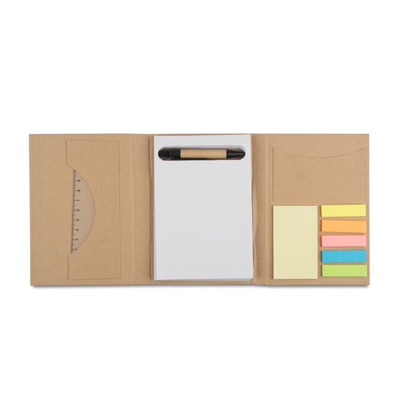 Klapp-Notizbuch TRIPLO A6 - Braun