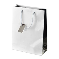 Papiergeschenktasche klein LETTE - Weiß