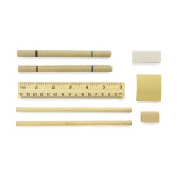 Bambus-Federtasche TITA - Beige