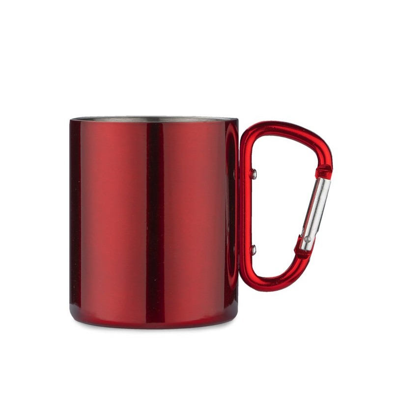 Becher mit Karabiner CAMP 250ml - Rot