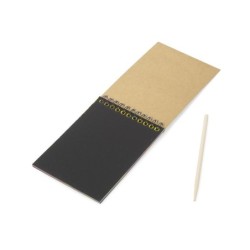 Notizbuch mit Rubbelblättern GRAFI - Braun