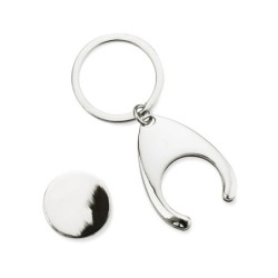 Schlüsselanhänger 2 in 1 TOKEN - Silber