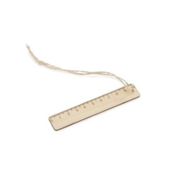 10cm Lineal mit Schnur LINIFY - Beige