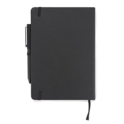 Set - Notizbuch mit Stift ZENIX - Schwarz