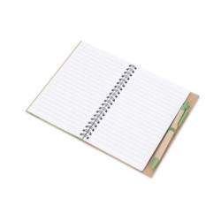 Notizblock mit Stift SERENO - Grün