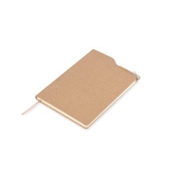 Notizblock aus Kork mit Stift TESSO A5 - Beige