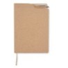 Notizblock aus Kork mit Stift TESSO A5 - Beige