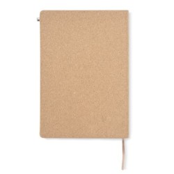 Notizblock aus Kork mit Stift TESSO A5 - Beige
