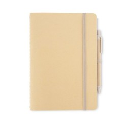 Notizblock mit Stift A5 REMATT - Beige